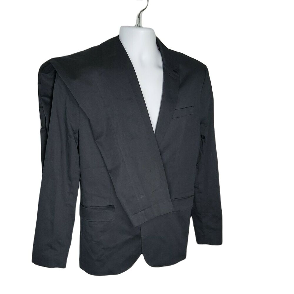 Mossimo Slim Fit 2 Button Pant Suit ~  Sz M ~ 30W 32L ~ Black